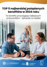 TOP 5 najbardziej pożądanych benefitów - okłakda ebooka