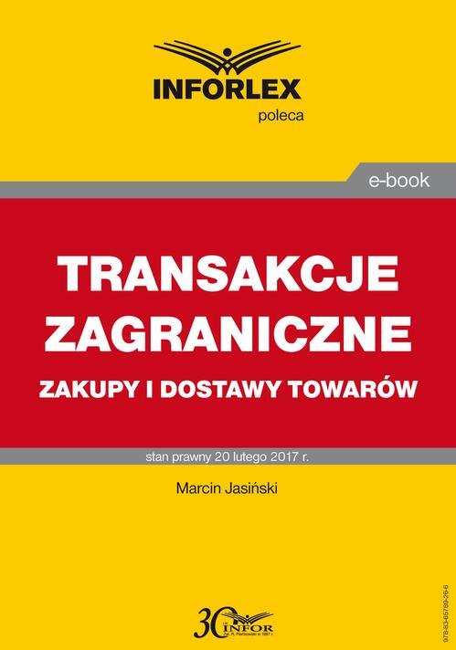 TRANSAKCJE ZAGRANICZNE zakupy i - okłakda ebooka