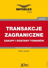 TRANSAKCJE ZAGRANICZNE zakupy i - okłakda ebooka