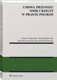 Umowa przewozu osób i rzeczy w - okłakda ebooka