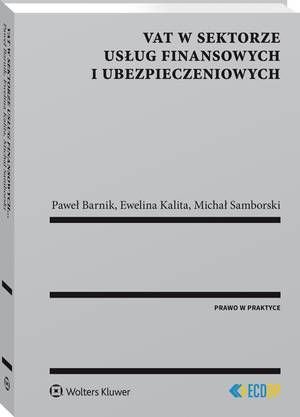 VAT w sektorze usług finansowych - okłakda ebooka