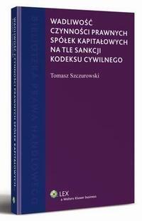 Wadliwość czynności prawnych spółek - okłakda ebooka