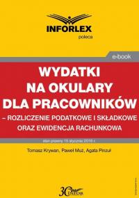 Wydatki na okulary dla pracowników - okłakda ebooka