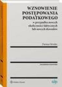Wznowienie postępowania podatkowego - okłakda ebooka