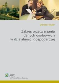 Zakres przetwarzania danych osobowych - okłakda ebooka