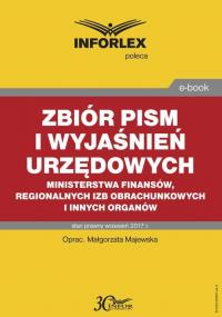 Zbiór pism i wyjaśnień urzędowych - okłakda ebooka