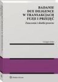 Badanie due diligence w transakcjach - okłakda ebooka