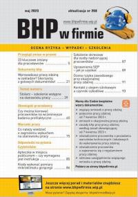 „BHP w firmie” maj 2023 - okłakda ebooka