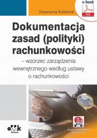 Dokumentacja zasad (polityki) rachunkowości - okłakda ebooka