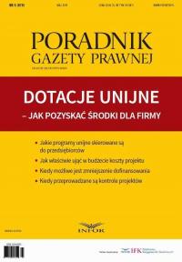 Dotacje unijne – jak pozyskać środki - okłakda ebooka