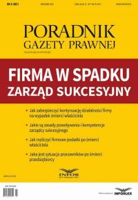 Firma w spadku - zarząd sukcesyjny. - okłakda ebooka