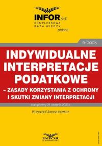 Indywidualne interpretacje podatkowe - okłakda ebooka