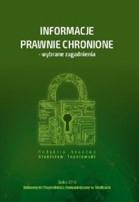 Informacje prawnie chronione - - okłakda ebooka