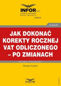 Jak dokonać korekty rocznej odliczonego - okłakda ebooka