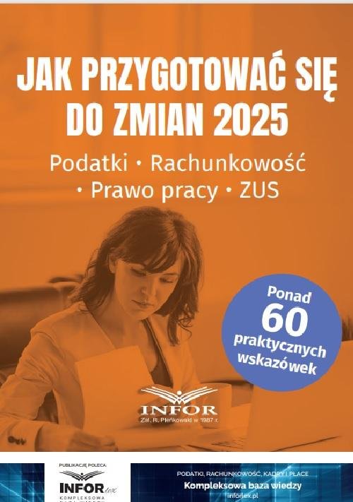 Jak przygotować się do zmian 2025. - okłakda ebooka