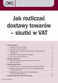 Jak rozliczać dostawy towarów – - okłakda ebooka