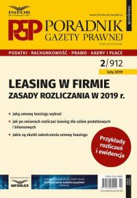 Leasing w firmie – zasady rozliczania - okłakda ebooka