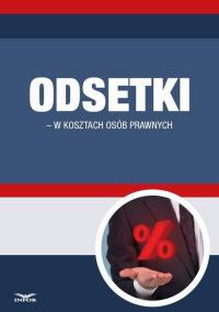 Odsetki w kosztach osób prawnych - okłakda ebooka