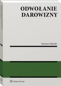 Odwołanie darowizny - okłakda ebooka