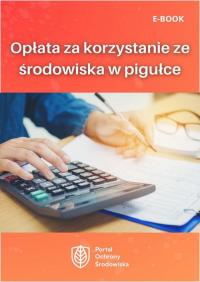 Opłata za korzystanie ze środowiska - okłakda ebooka
