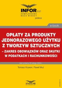 Opłaty za produkty jednorazowego - okłakda ebooka