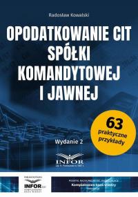 Opodatkowanie CIT spółki komandytowej - okłakda ebooka