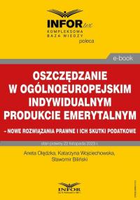 Oszczędzanie w ogólnoeuropejskim - okłakda ebooka