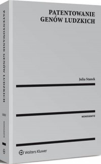 Patentowanie genów ludzkich - okłakda ebooka