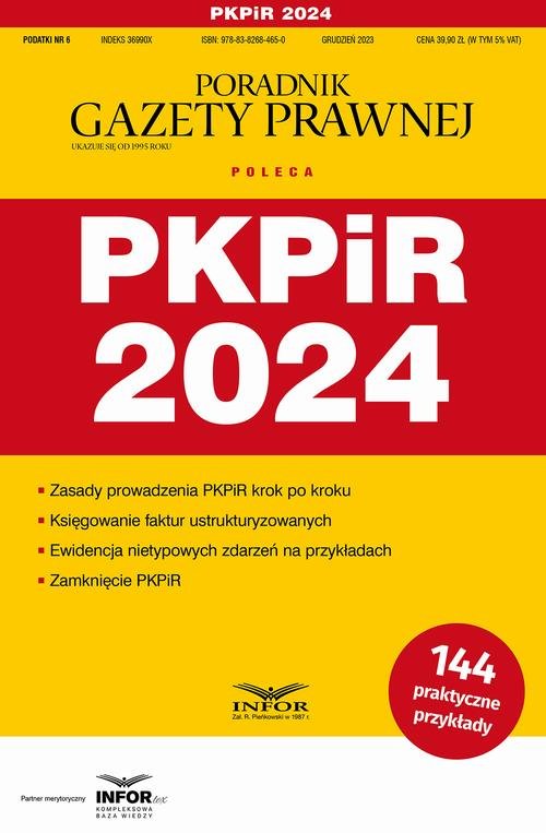 PKPiR 2024. Podatki 6/2023 - okłakda ebooka