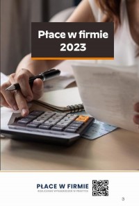 Płace w firmie 2023 - okłakda ebooka