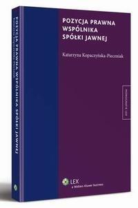 Pozycja prawna wspólnika spółki - okłakda ebooka