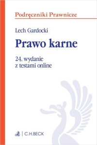 Prawo karne z testami online - okładka książki