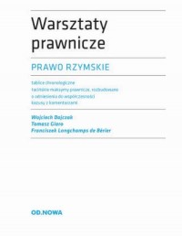 Prawo Rzymskie Warsztaty prawnicze - okłakda ebooka