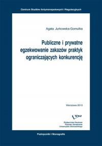 Publiczne i prywatne egzekwowanie - okłakda ebooka