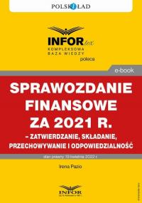 Sprawozdanie finansowe za 2021 - okłakda ebooka