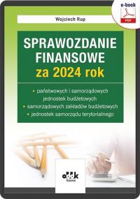 Sprawozdanie finansowe za 2024 - okłakda ebooka