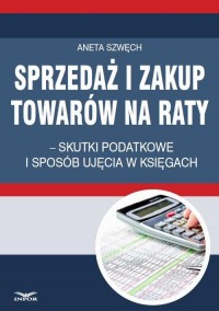 Sprzedaż i zakup towarów na raty - okłakda ebooka