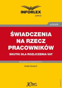 Świadczenia na rzecz pracowników - okłakda ebooka