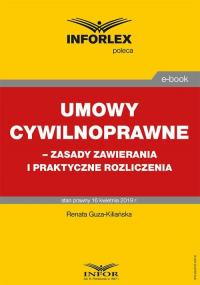 Umowy cywilnoprawne – zasady zawierania - okłakda ebooka