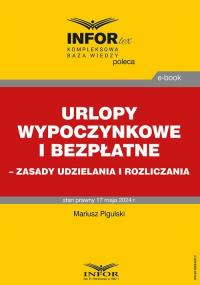 Urlopy wypoczynkowe i bezpłatne - okłakda ebooka