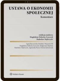Ustawa  o ekonomii społecznej. - okłakda ebooka