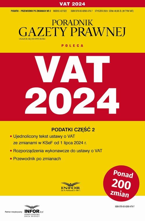 VAT 2024 Podatki Część 2. Przewodnik - okłakda ebooka