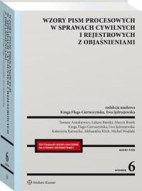 Wzory pism procesowych w sprawach - okłakda ebooka