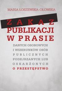 Zakaz publikacji w prasie danych - okłakda ebooka