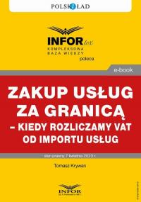 Zakup usług za granicą – kiedy - okłakda ebooka