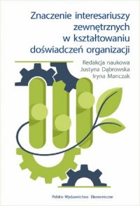 Znaczenie interesariuszy zewnętrznych - okładka książki
