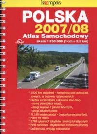 Atlas samochodowy Polski 2008/09. - okładka książki
