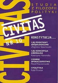 Civitas nr 10. Studia z filozofii - okładka książki