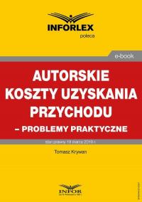 Autorskie koszty uzyskania przychodu - okłakda ebooka