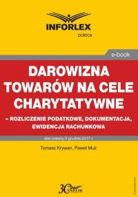 Darowizna towarów na cele charytatywne - okłakda ebooka